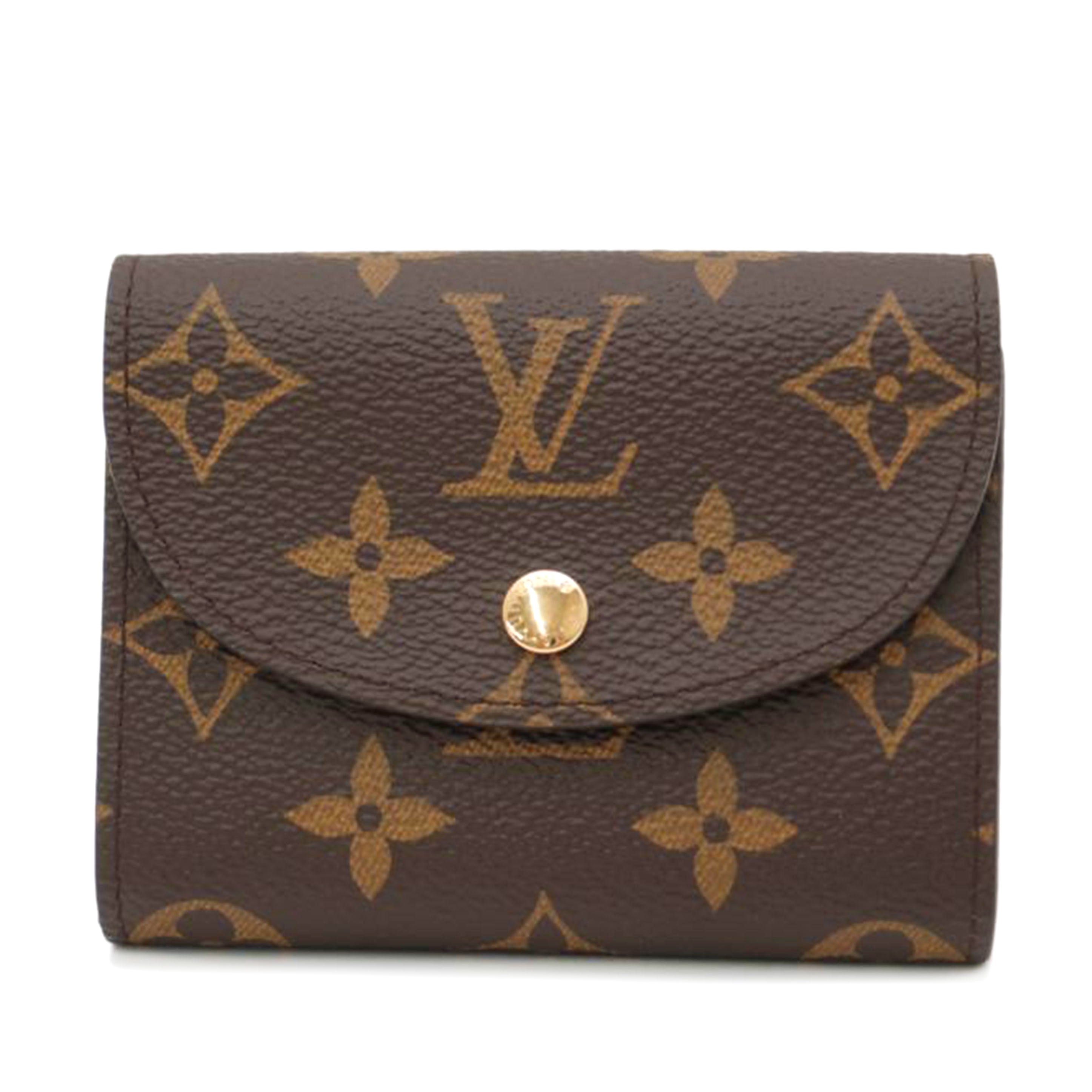 LV ルイ・ヴィトン コンパクト 三つ折り財布 レディース ブラウン