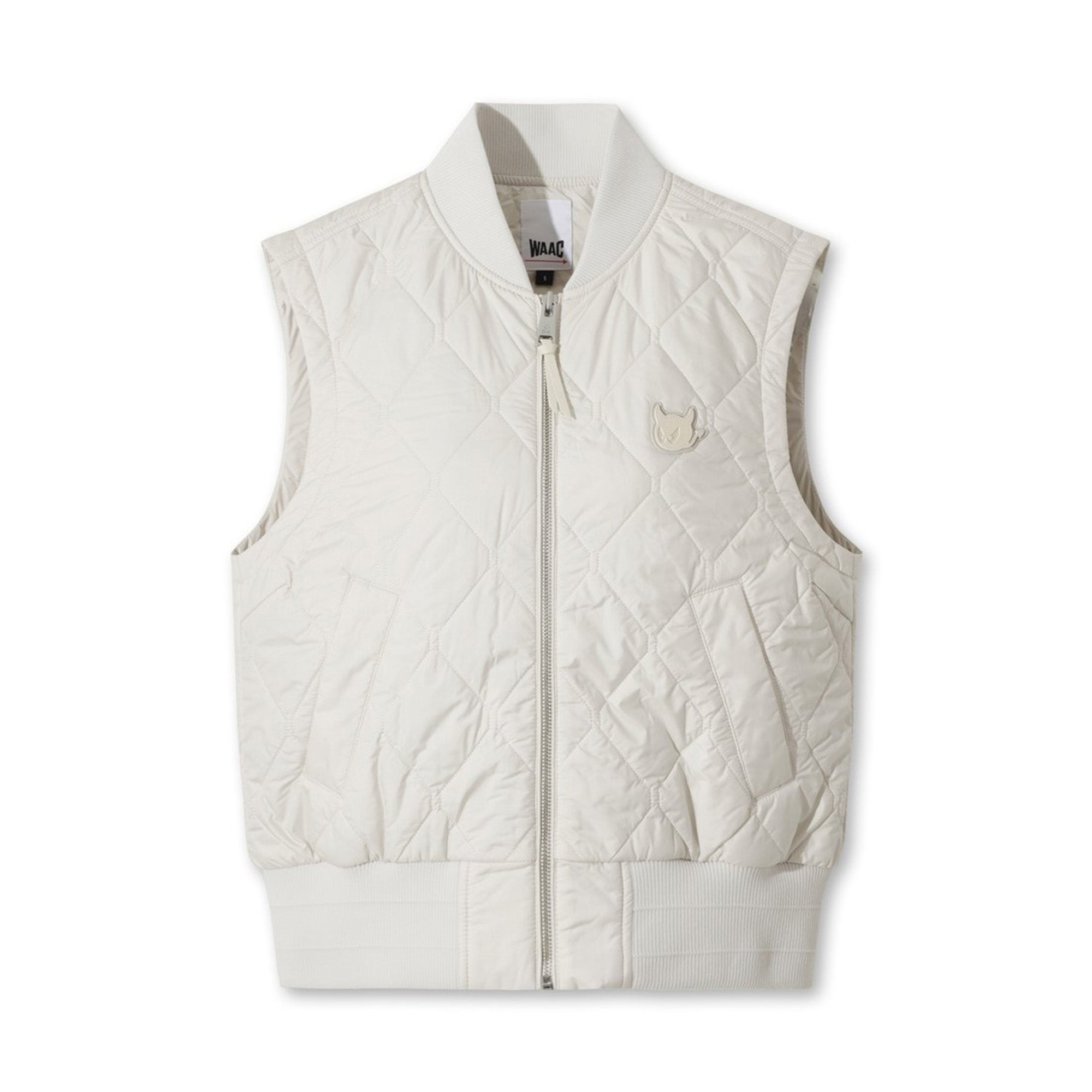 WOMEN キルティングベスト アイボリー