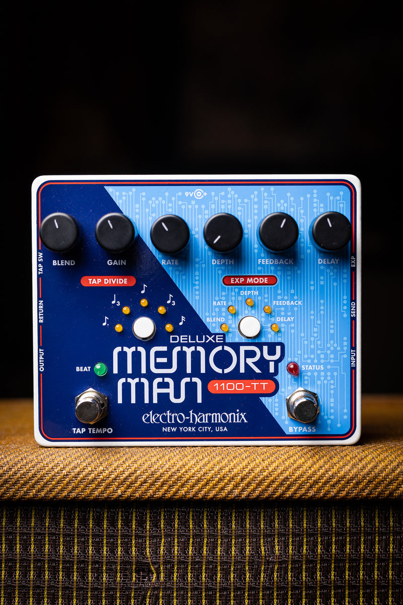 Electro-Harmonix Deluxe Memory Man 1100-TT Delay Pedal – Walt