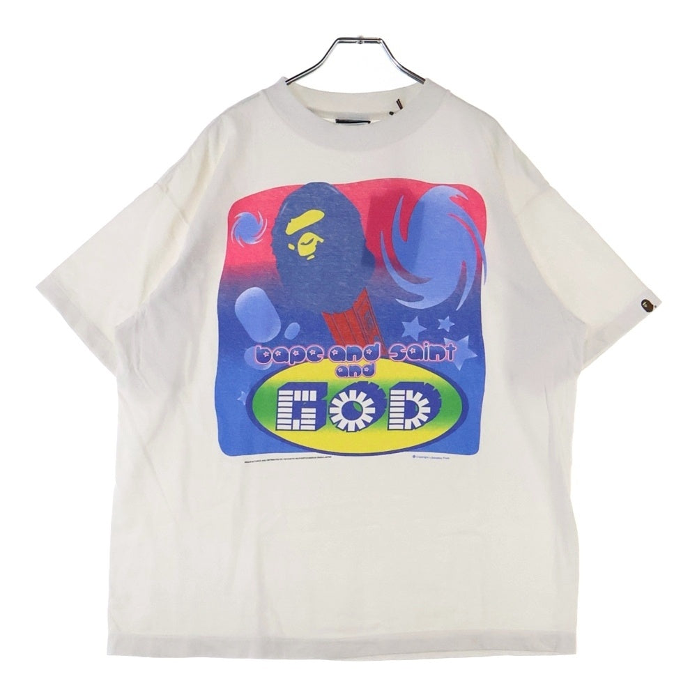 SAINT MICHAEL(セントマイケル) ×A BATHING APE BAPE GOD SS TEE ア