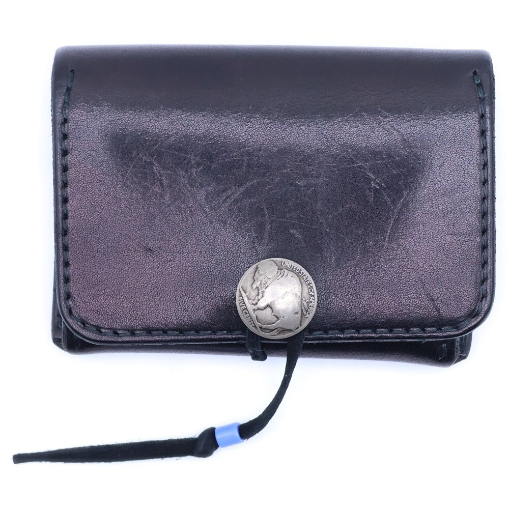 goro's(ゴローズ) 角型 レザーカードケース ブラック