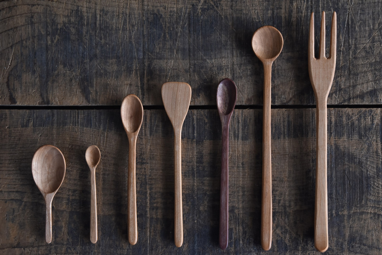 三谷龍二　木製カトラリーセット 10本入り gallery yaichi | permanent artist | 三谷龍二 > カトラリー