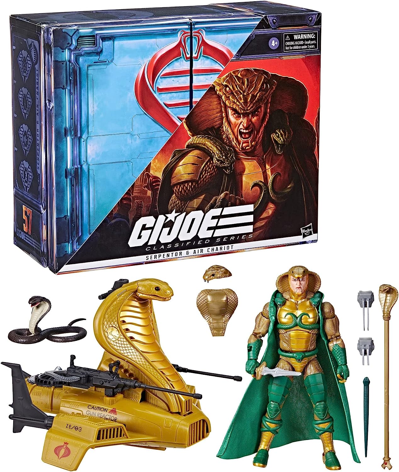 GI Joe Classified Series Serpentor & Air Chariot Exclusive – Zapp