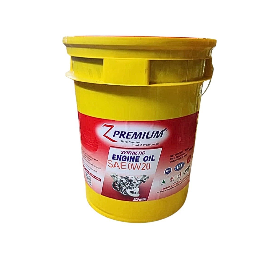 Z Premium Synthetic Engine Oil SAE 0W20, Bucket of 20 Litre at