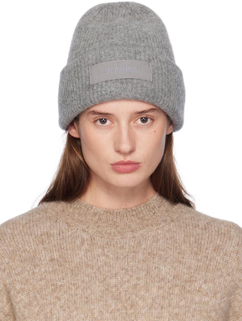 Jacquemus Gray La Casa 'Le bonnet Gros Grain' Beanie - Hats
