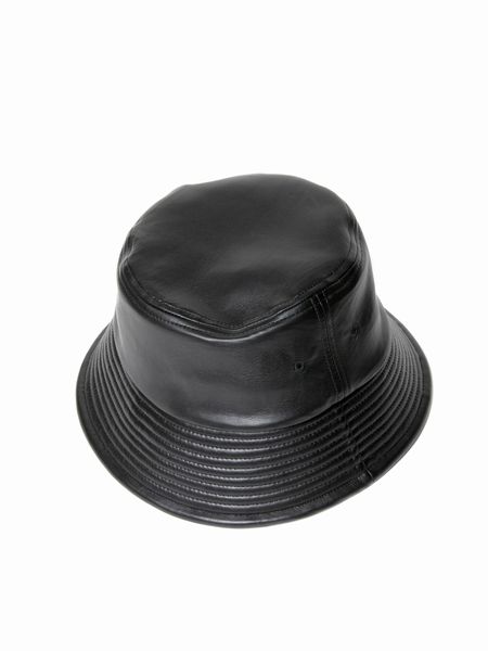 COOTIE / Leather Bucket Hat -Black- | 80-HACHIMARU-