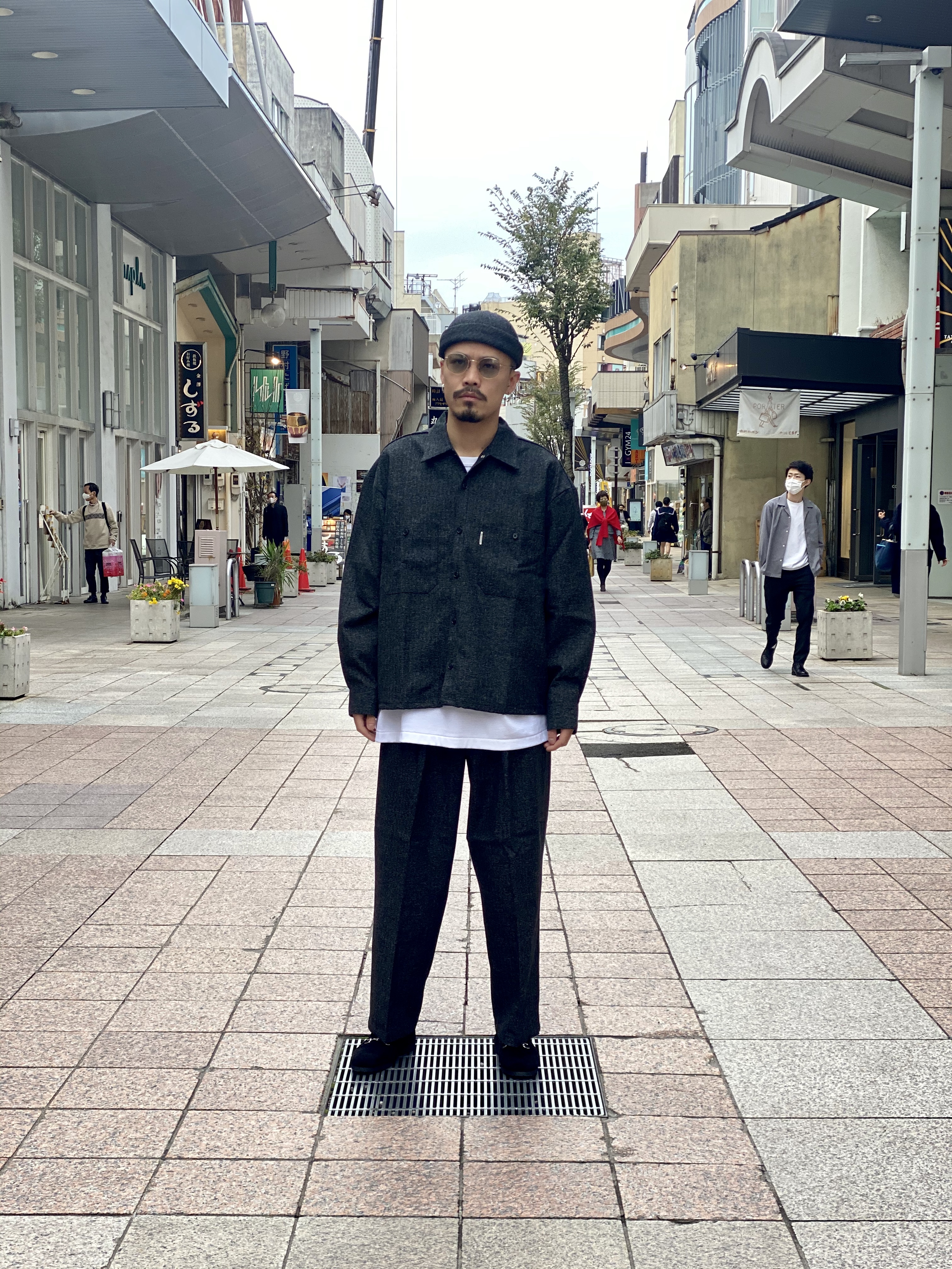 COOTIE / Melange Wool 2 Tuck Trousers -Melange- | 80-HACHIMARU-