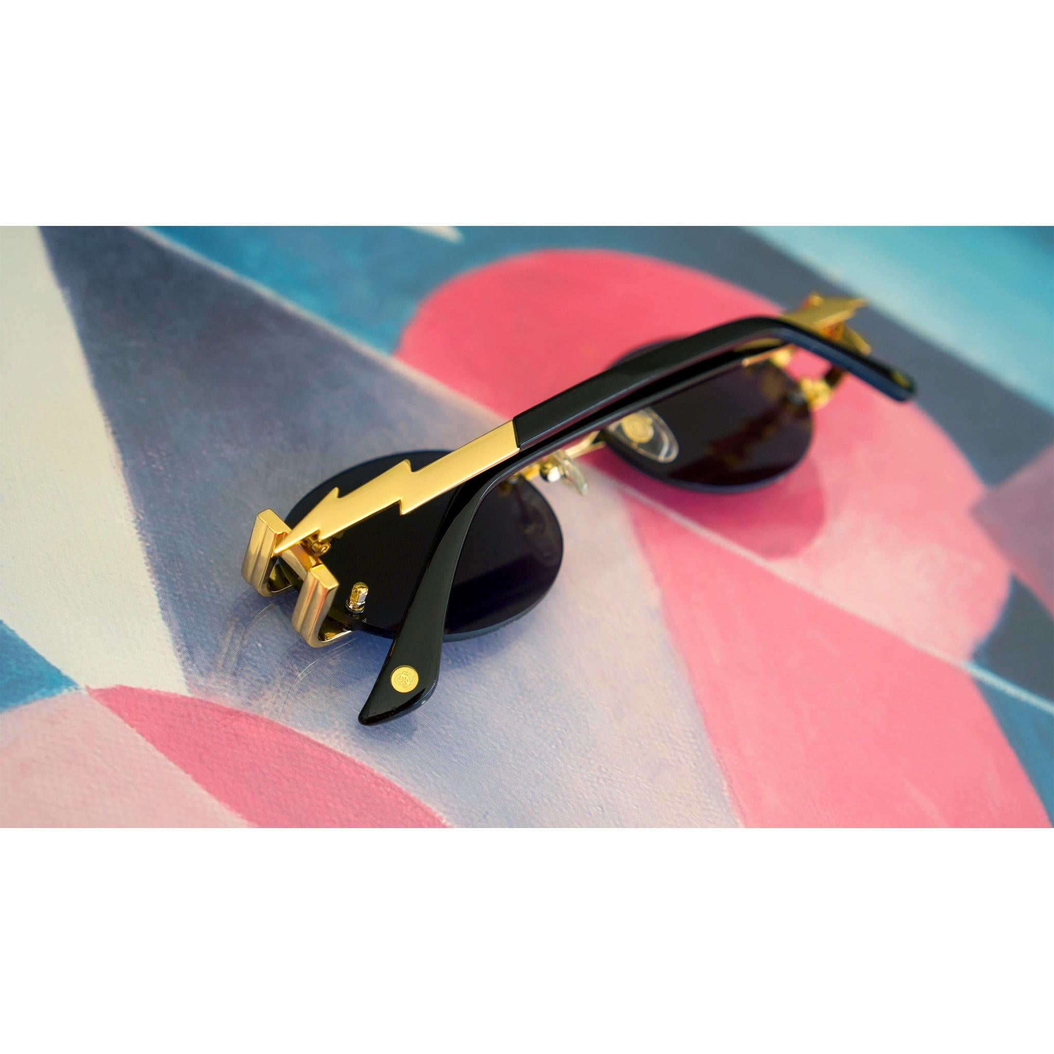 9FIVE St. James Black & 24k Gold Sunglasses – 9FIVE Eyewear