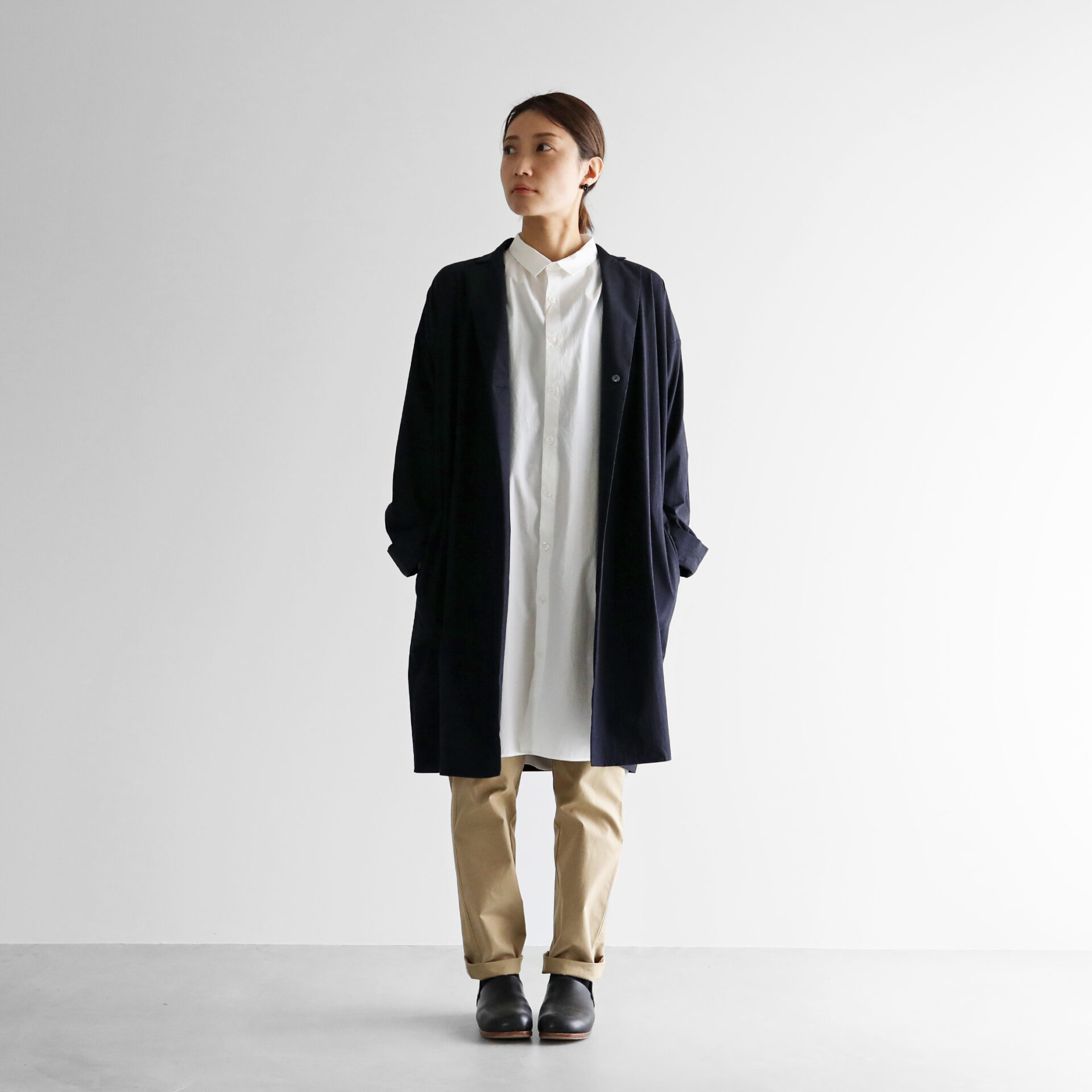 タイプライタークロスオーバーシャツコート【ユニセックス】314を