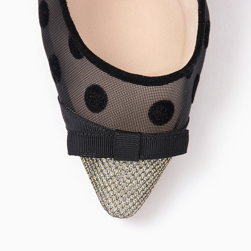 JIMMY CHOO（ジミー チュウ）ドット柄ポインテッドトゥパンプス-ドレス