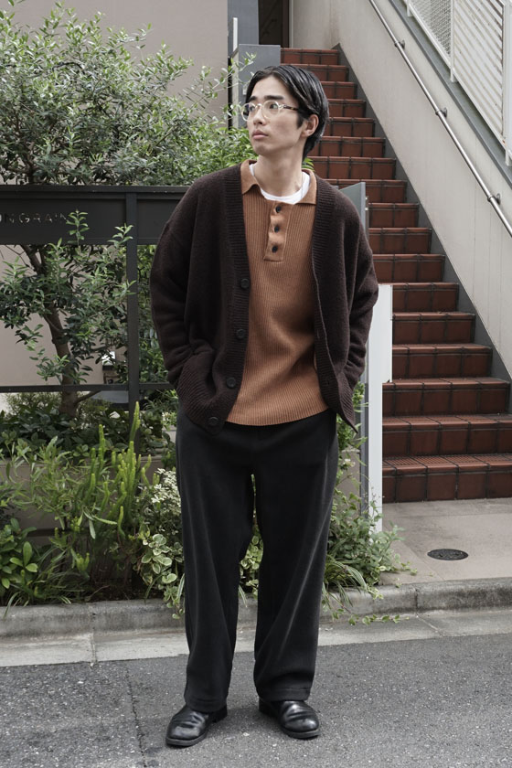 STUDIO NICHOLSON for 1LDK exclusive crew neck knit / knit cardigan