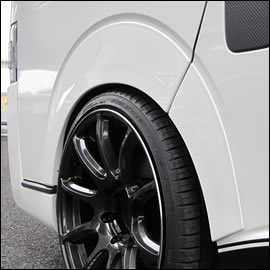 ハイエース用 ローダウンルック オーバーフェンダーVer2(車検対応)を