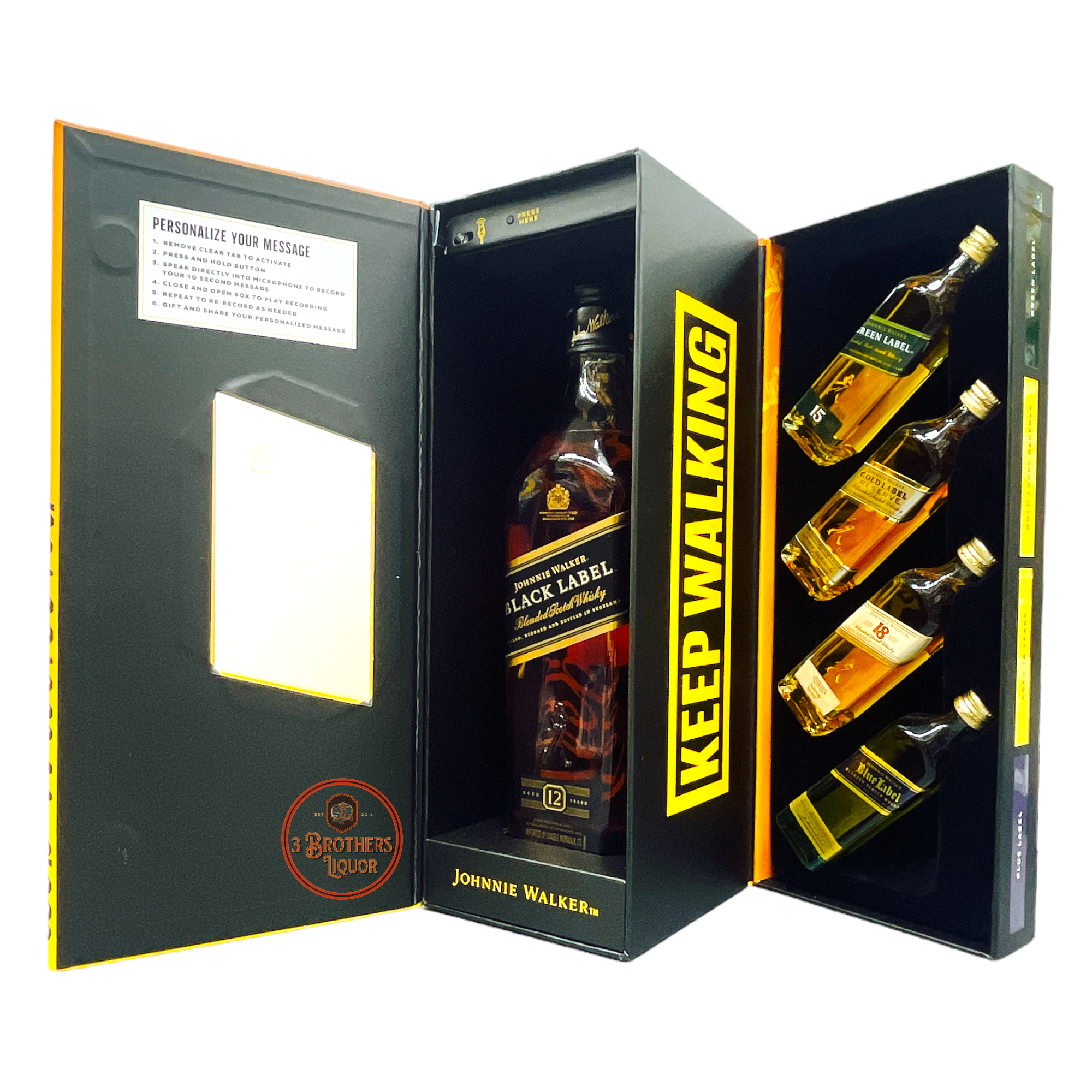 Johnnie Walker Black Label A Voice To Remember Gift Set W/ Voice