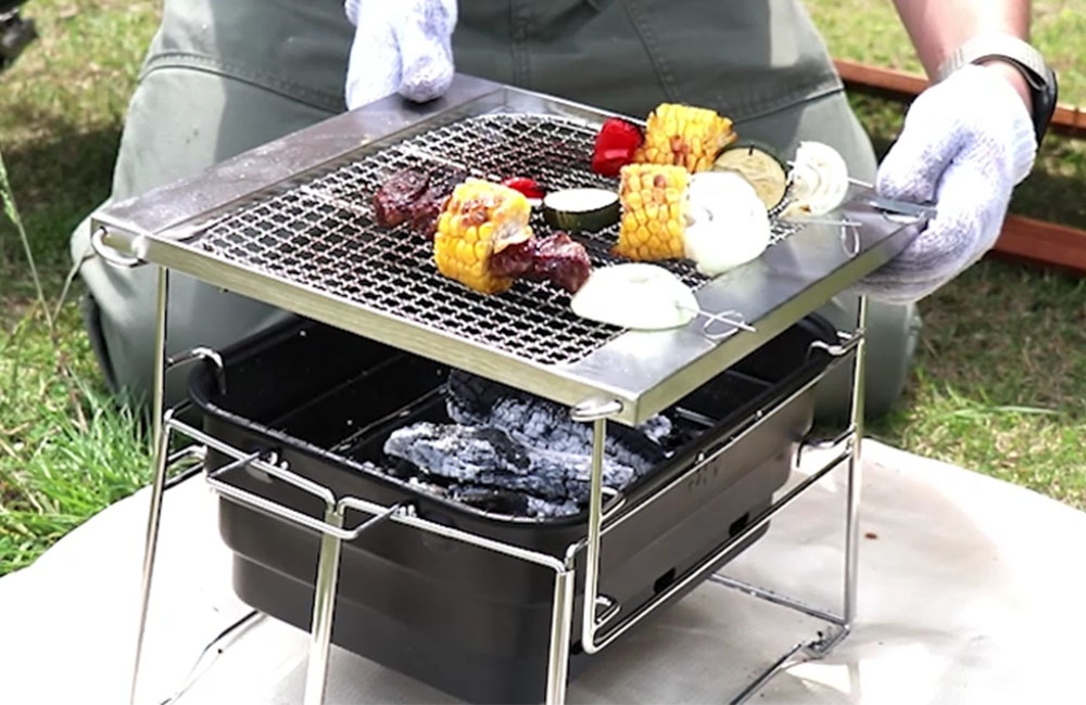 おりたたみBBQグリル おこのび 3R-BBQ01 | スリーアールソリューション