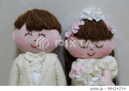 フェルト人形 生地 結婚式 ウェルカムドール ウェディングドール 新郎