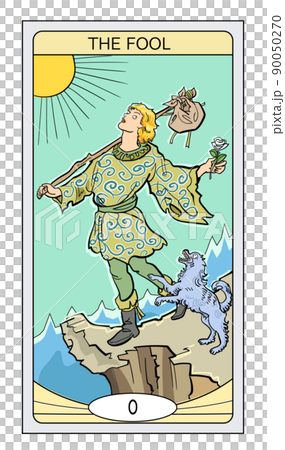 Tarot Card-Fool-The Fool - Stock Illustration [90050270] - PIXTA