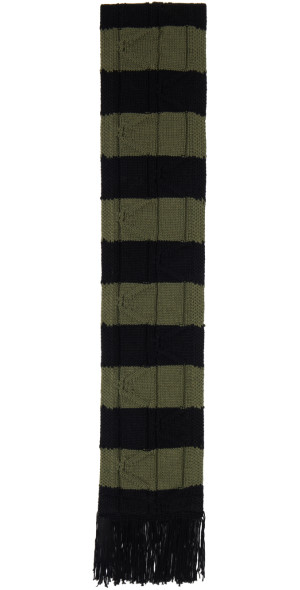 Kiko Kostadinov - Black & Khaki Merli Scarf