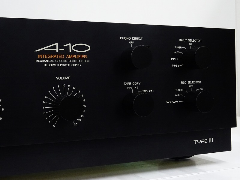 NEC プリメインアンプ 『 A10 TYPE Ⅲ 』 メンテナンス実施