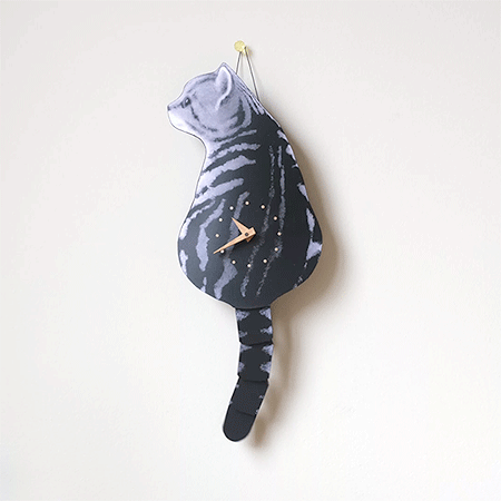 猫のしっぽをふる時計（猫時計） 藤井啓太郎 藤井 啓太郎 猫時計 子猫