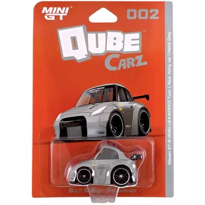 Mini GT Qube Carz Nissan GT-R R35 LB Works Type 1 Rear Wing Ver 1