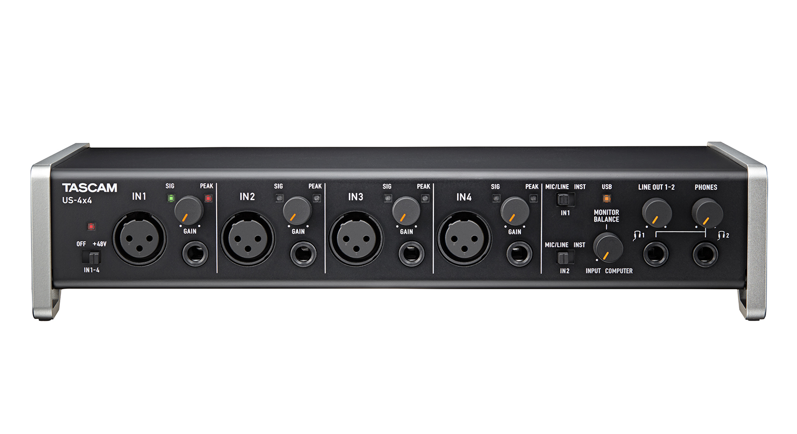 US-4x4 | USB Audio / MIDI Interface | TASCAM - United States