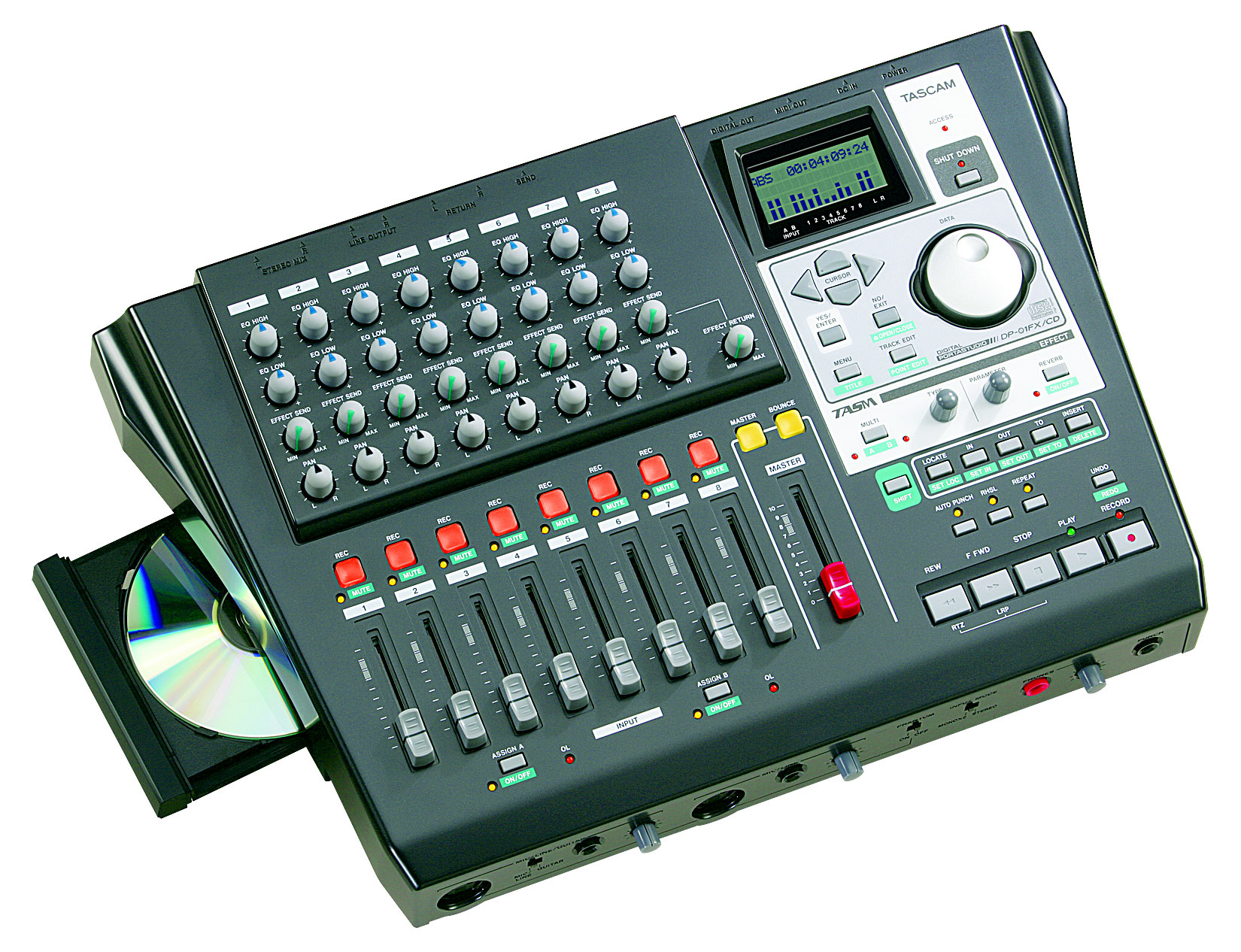 DP-01FX/CD | 8-track Digital Hard Disc Recording with Portastudio