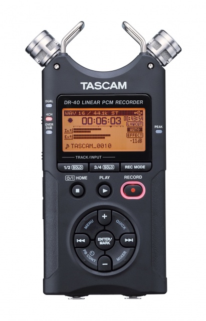 DR-40 | リニアPCMレコーダー | TASCAM (日本)