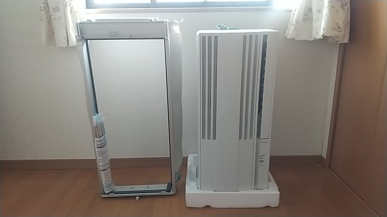 窓用エアコン「コロナCW-1623R」の取り付け | たなぼたStyle