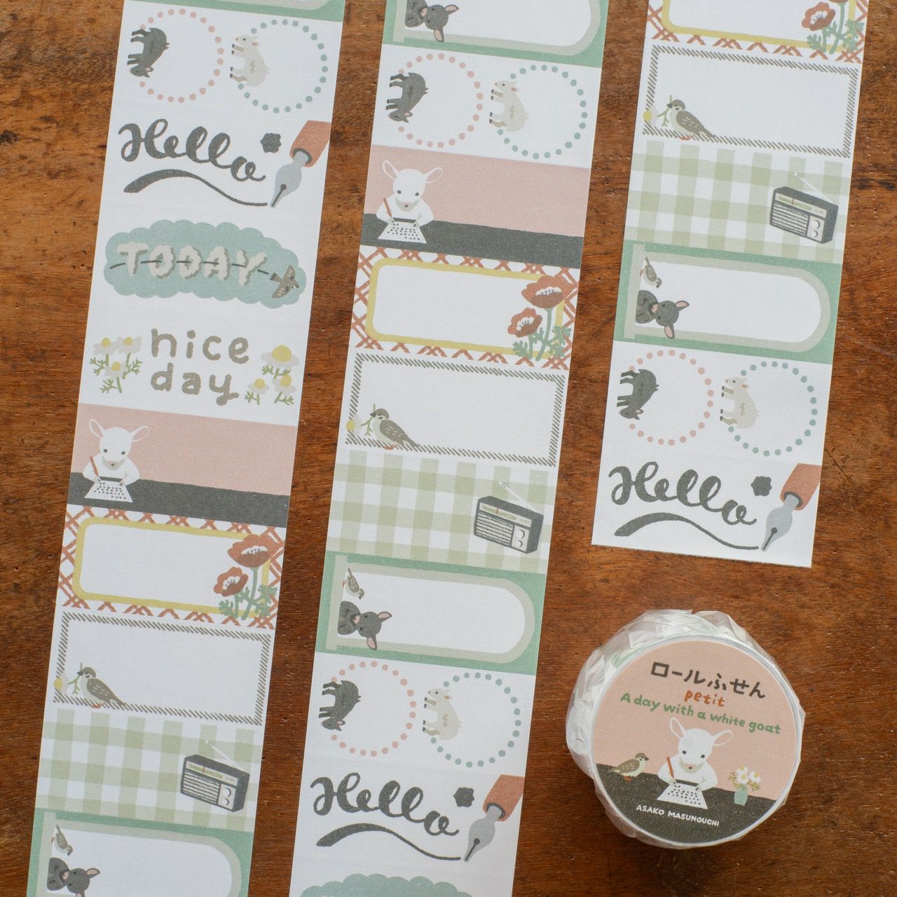 手紙社｜トビマツショウイチロウ・ロールふせん「ロール商店街