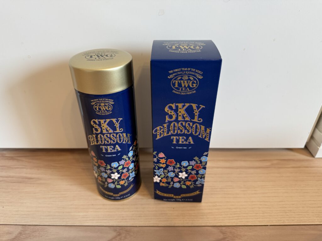 シンガポール航空の飛行中に機内で買えたクリスショップ限定のTWGや