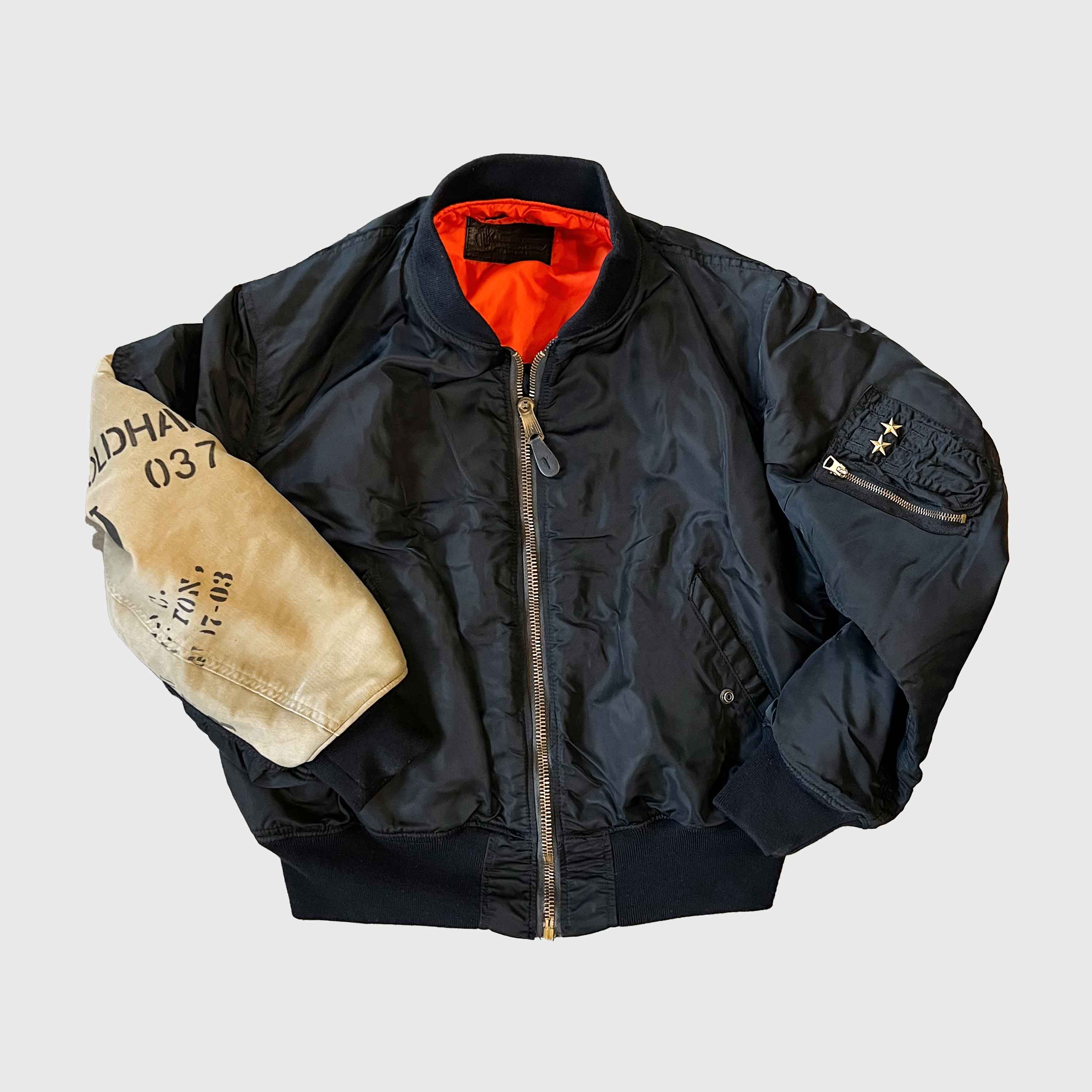 USA MA1(袖オイルクロス)リメイク フライトジャケット – T.K GARMENT