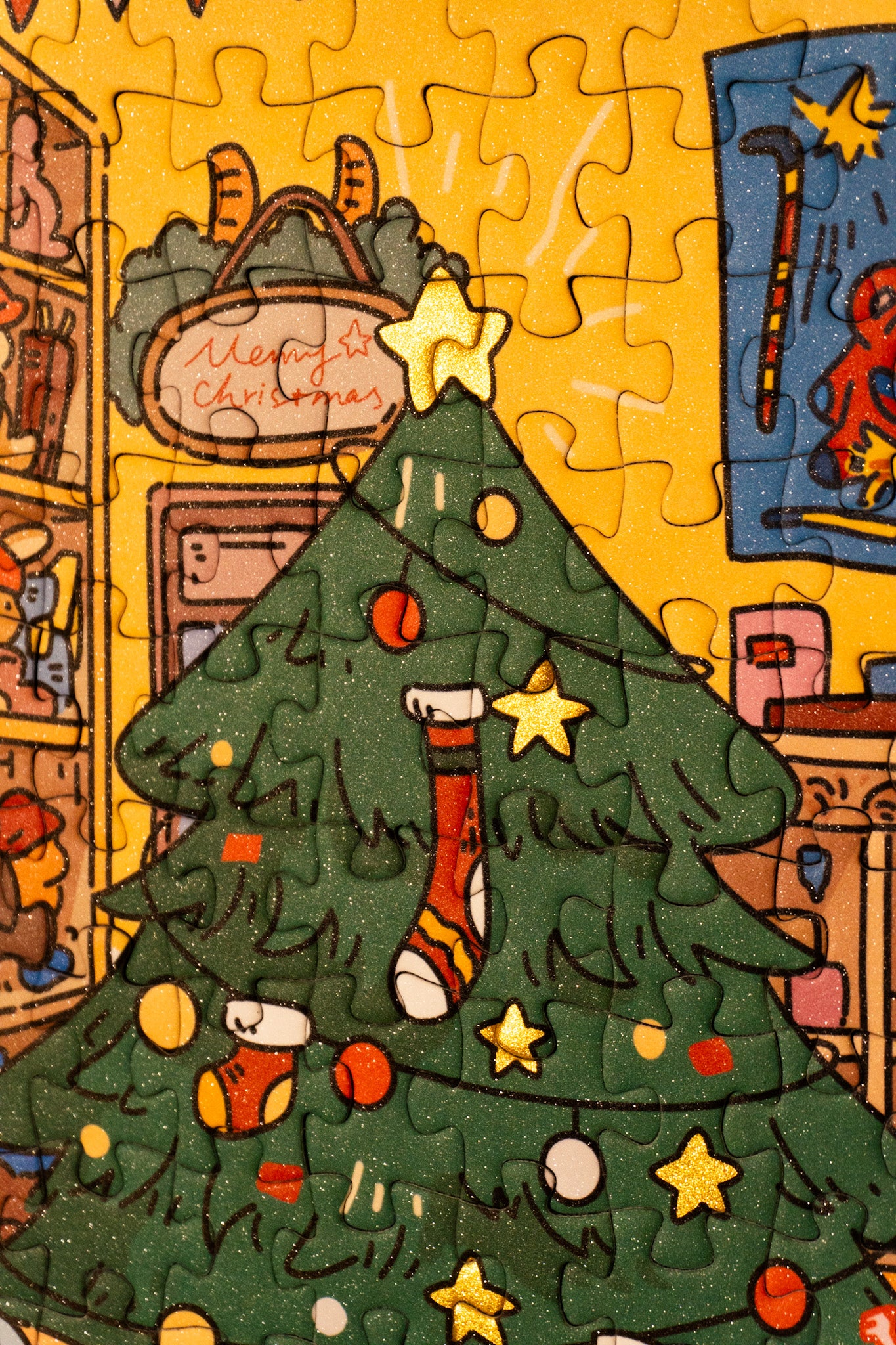 Christmas Windows - Gold Foil – TKX Puzzle