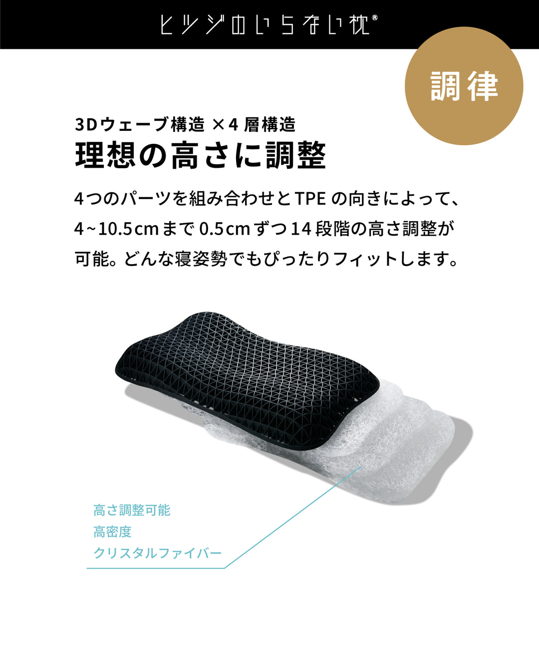 TIMELESS COMFORT SELECT / ヒツジのいらない枕 -調律-｜人間工学設計