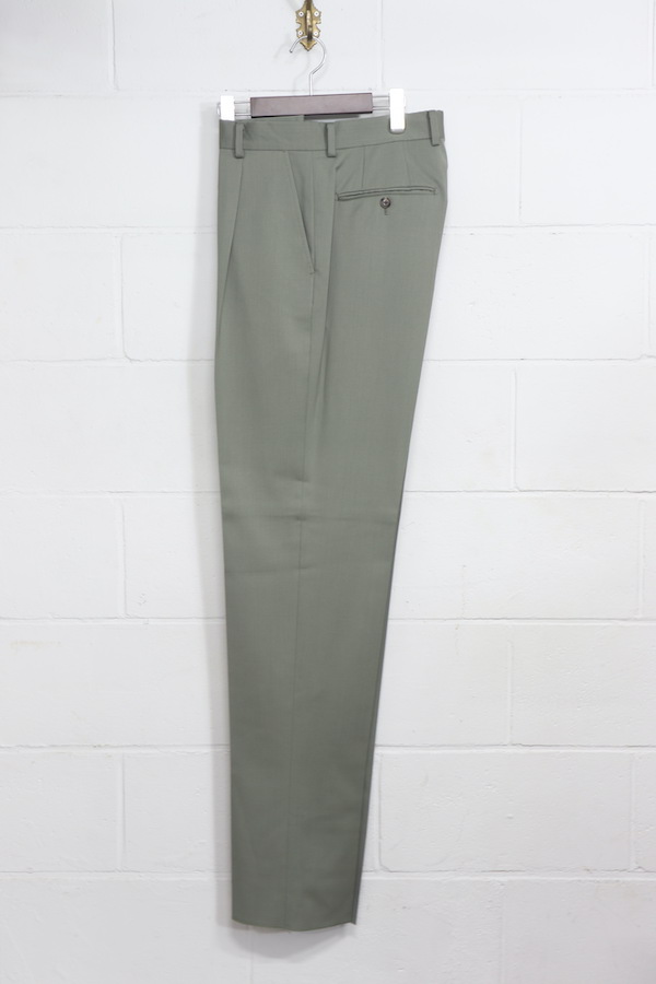 TIGHT / PLEATED TROUSERS ( TYPE-2 )（SMOKY-GREEN）