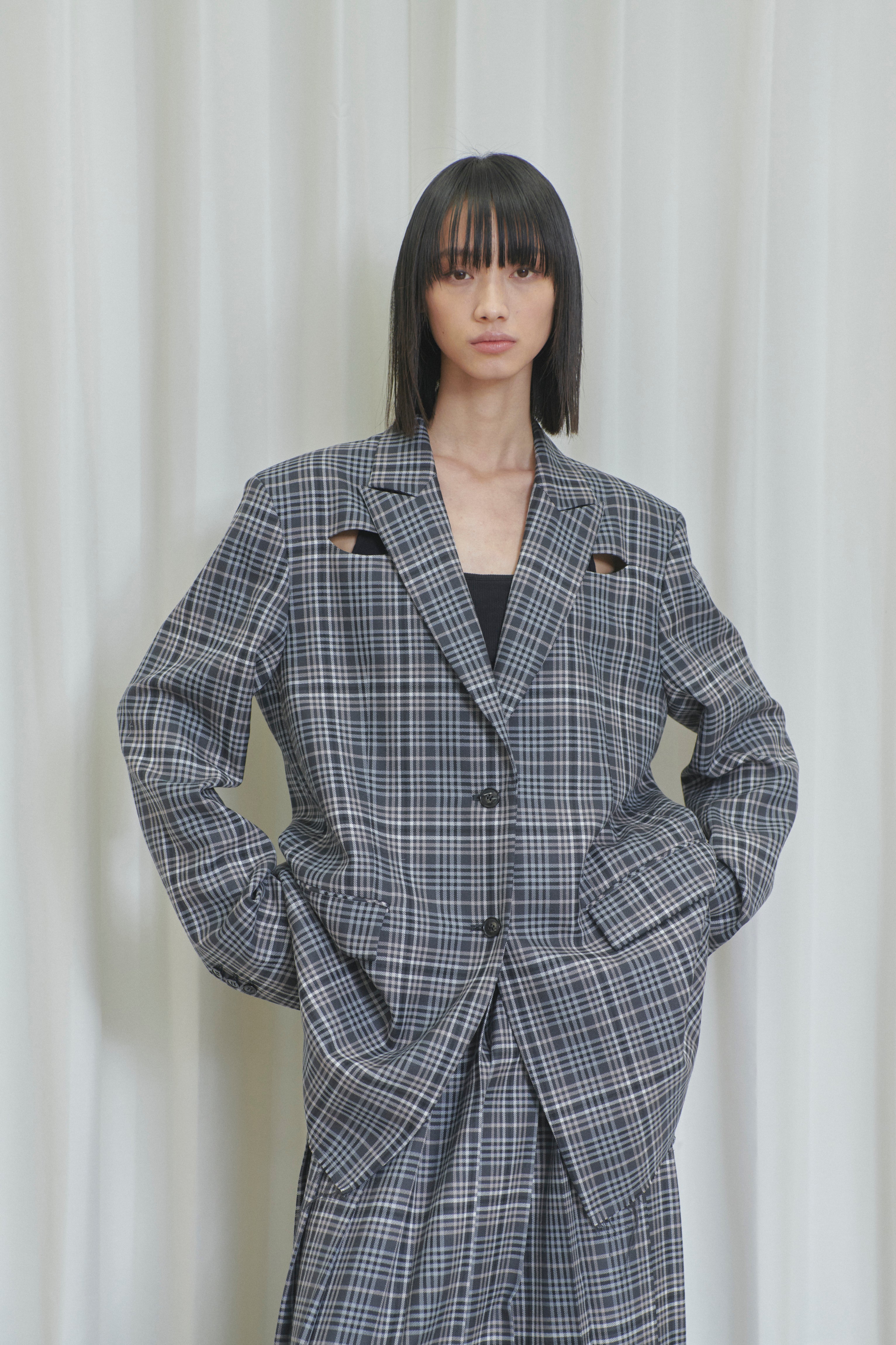 タータンチェックテーラードジャケット – tiit tokyo