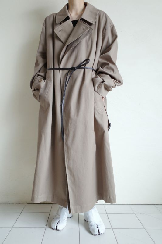 stein OVERSIZED DOUBLE LAPELED TIELOCKEN COAT - tity