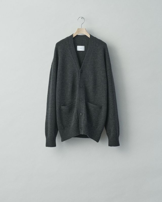 stein EX FINE LAMBS KNIT CARDIGAN・CHARCOAL - tity