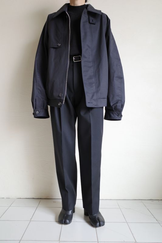 stein OVERSIZED HARRINGTON ZIP JACKET・DARK NAVY - tity