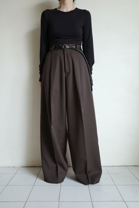 stein EXTRA WIDE TROUSERS・MILITARY KHAKI - tity