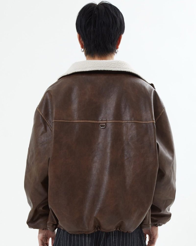 10日以内お届け】リバーシブルPUレザージャケット L2084