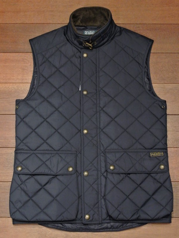 ポロラルフローレン 中綿キルティング ベスト(Navy /S) $225 新品 並行