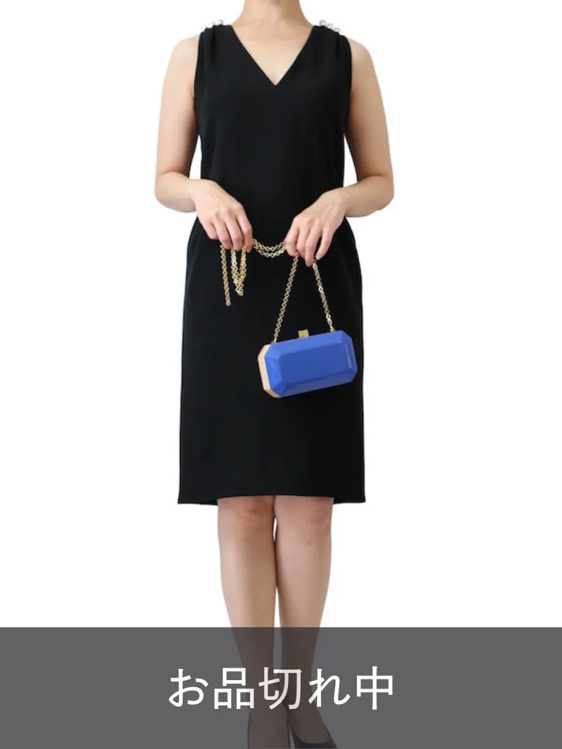 YOKO CHAN（ヨーコチャン） ショルダーパールドレス（ブラック/サイズ