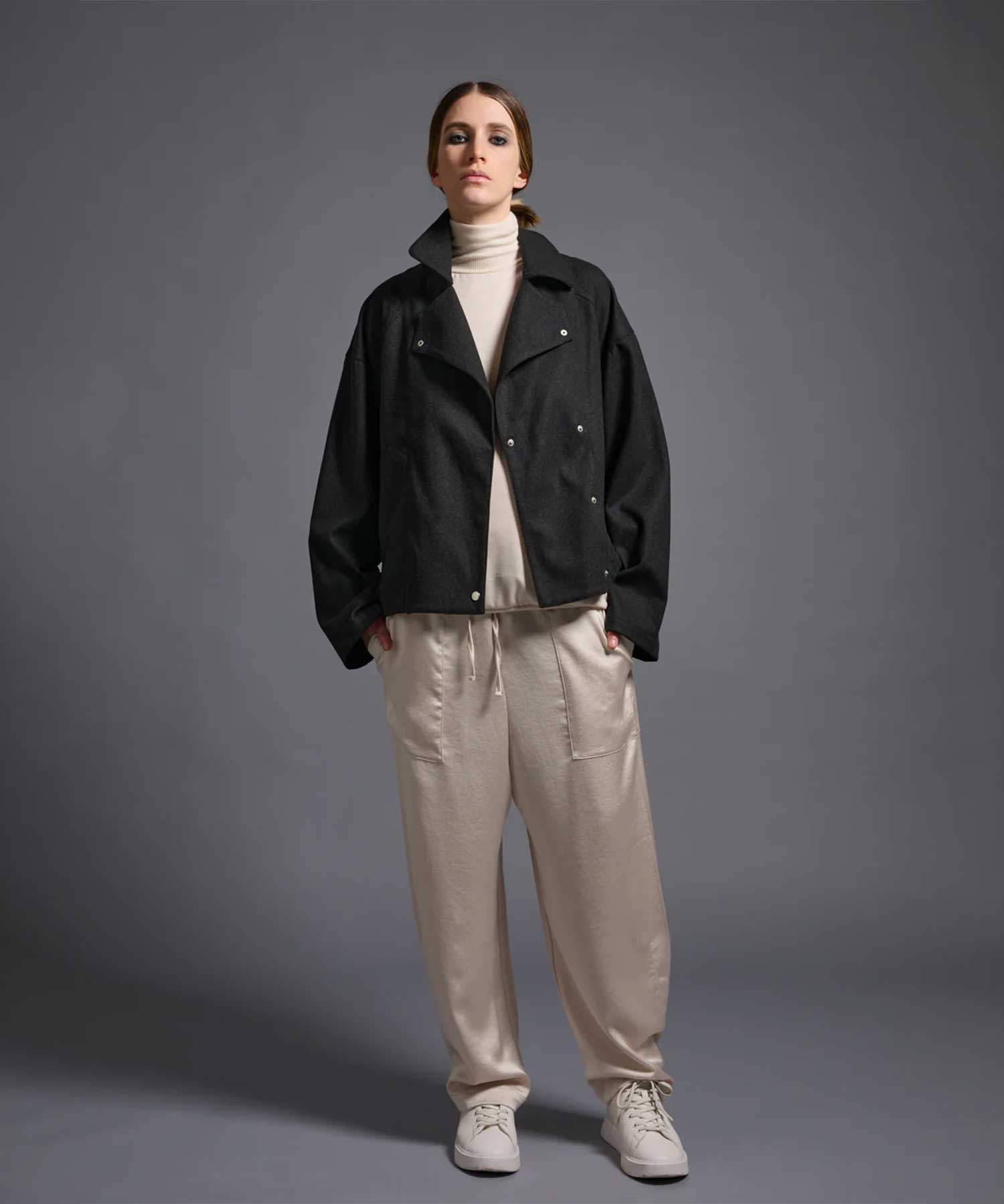 MACKENZIE OVERSIZED BIKER JACKET(1 DARK GREY): COGTHEBIGSMOKE