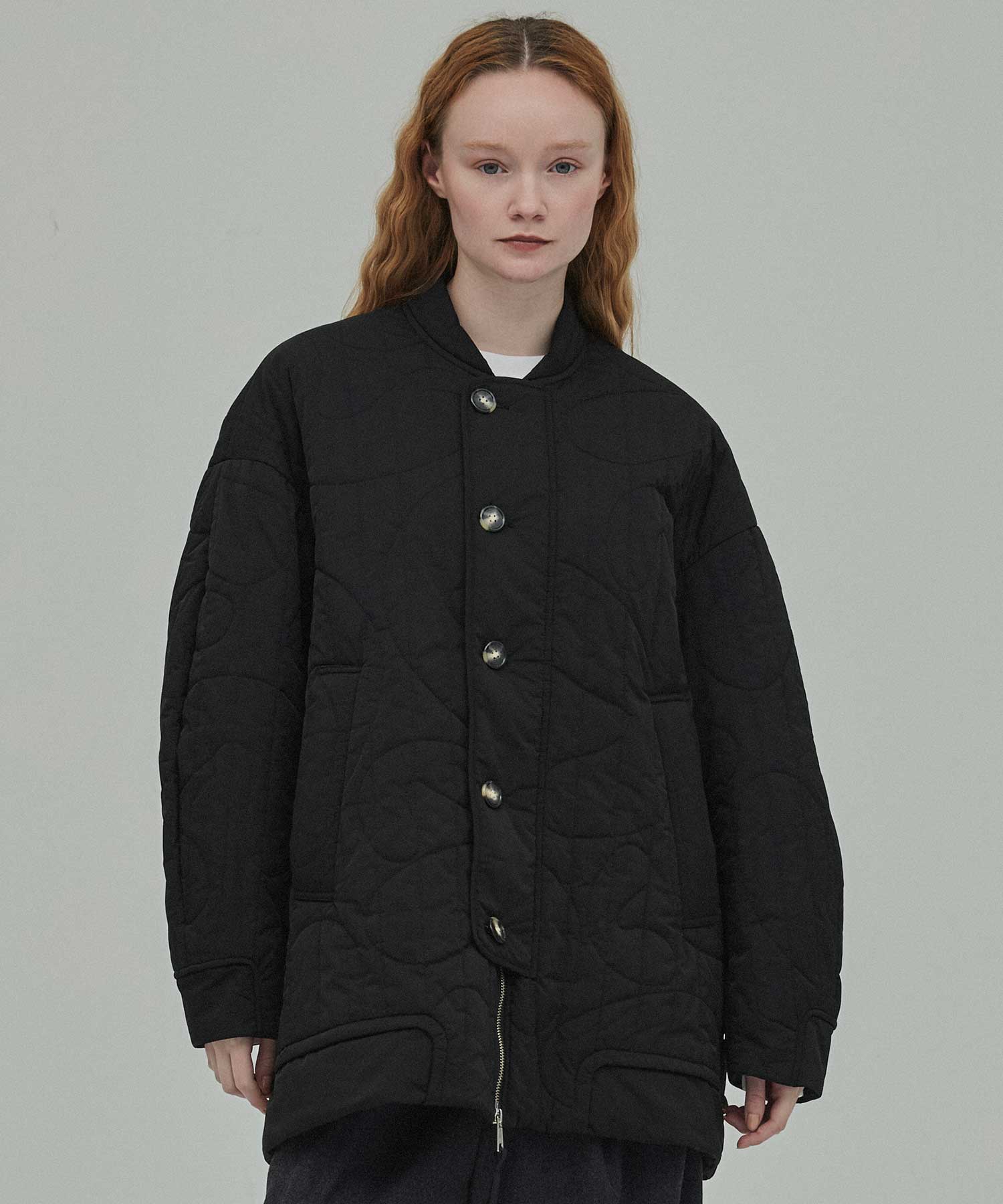 CHAIR QUILTING BIG-JAKET(36 BLACK): ENFOLD: WOMENS｜THE TOKYO