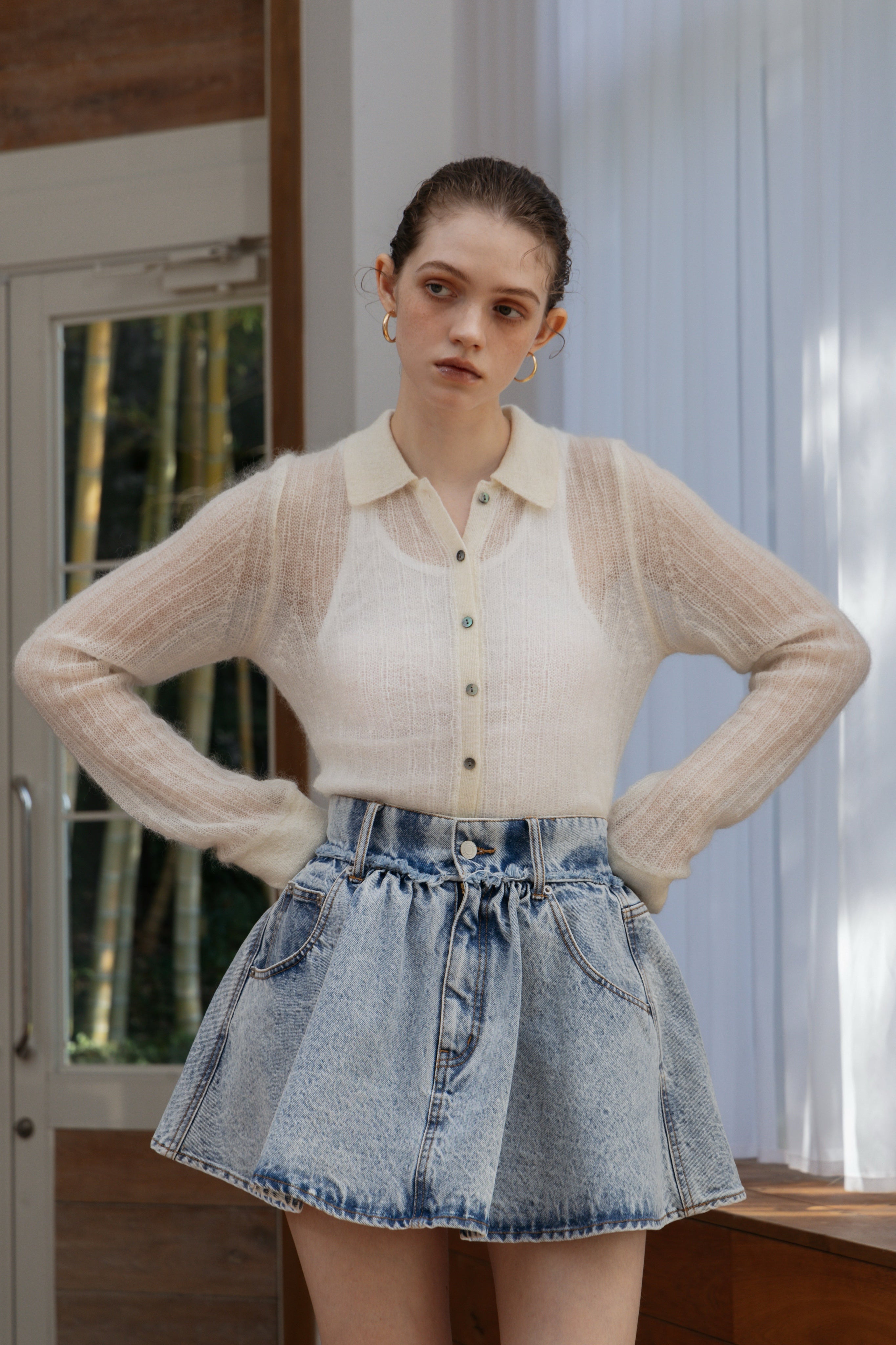 THE TOE ザ・トゥー デニムミニスカート ☆新作☆THE TOE ザ・トゥー