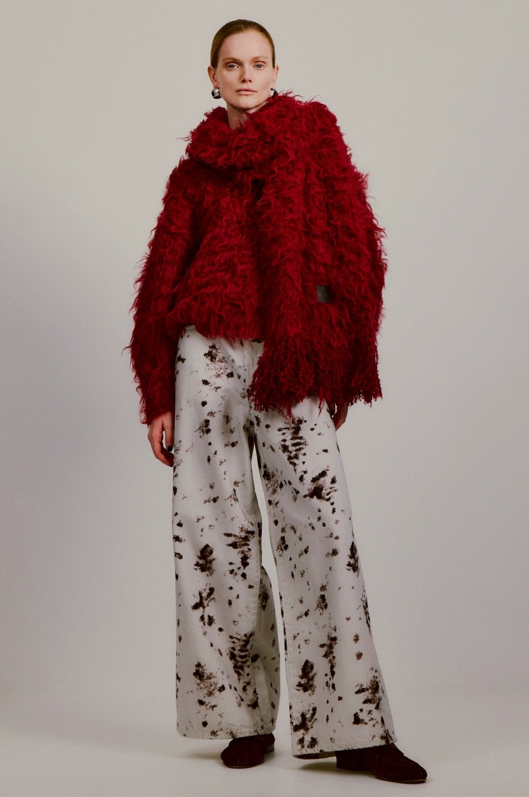 Ios Speckled Denim Pants – THE TOÉ