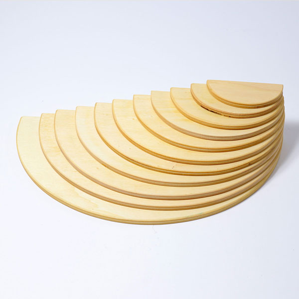 Natural Semicircles Building Set 11pcs (Grimm's)