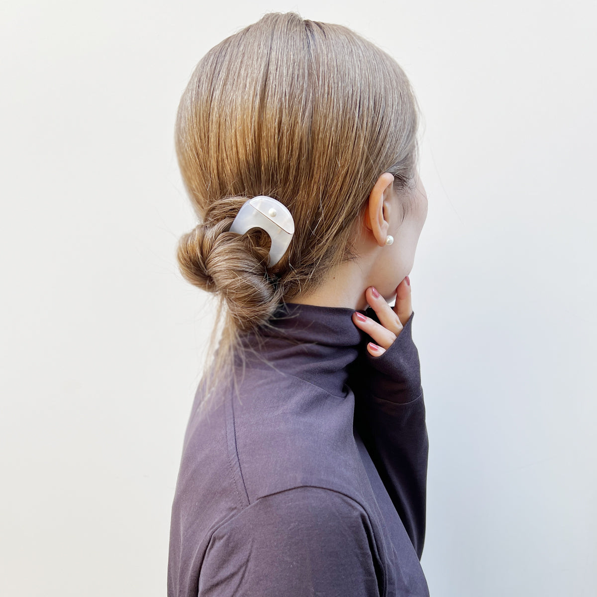 シルバーメタルヘアピン コレットマルーフ シルバーメタルヘアクリップ