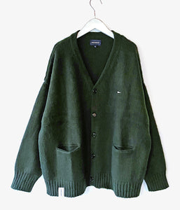 DESCENDANT/NURSE KNIT CARDIGAN (GREEN)