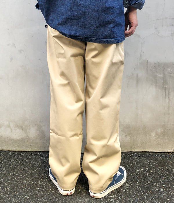 DESCENDANT/DC-6 TWILL TROUSERS (KhaKee)